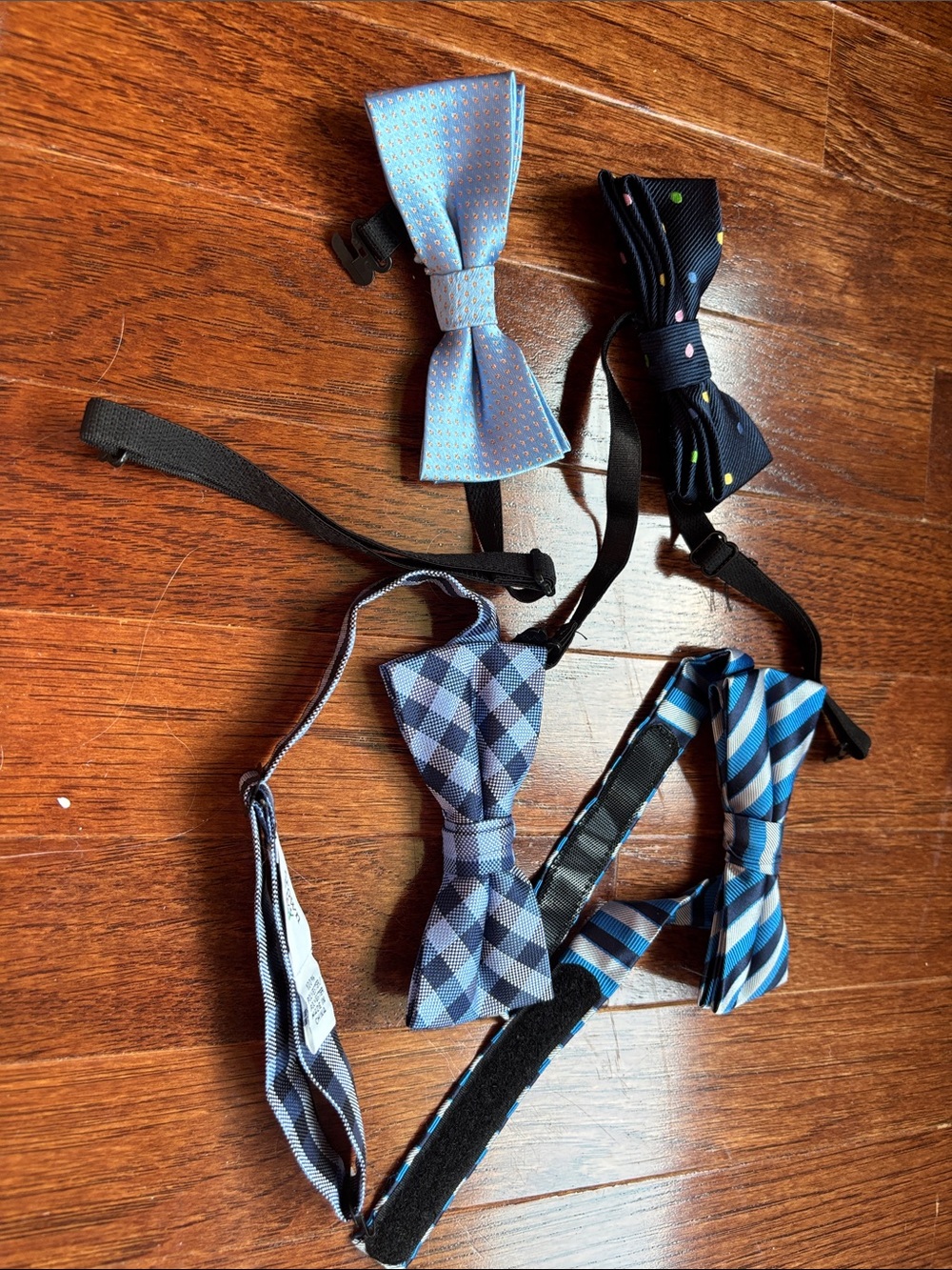 Lot of 4 Little Boy Adjustable Bow Ties